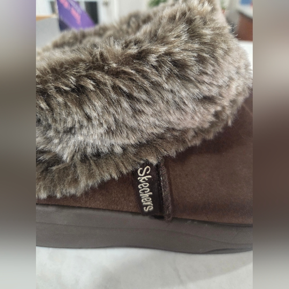 New Skechers Tone-ups Walking Suede Boots - Picture 8 of 9